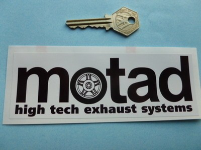 Motad High Tech Exhaust Systems Sticker. 6" or 10".