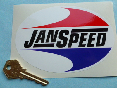 Janspeed Exhausts Oval Sticker. 5.5".
