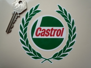 Castrol Cut Out Garland Sticker. 4", 6", or 8".