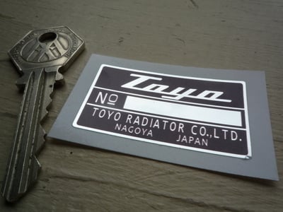  Toyo Radiator Sticker. 1.75".
