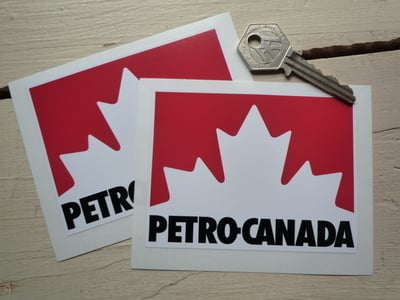 Petro-Canada Gas Stickers. 4" Pair.