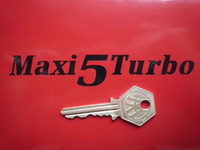 Renault Maxi 5 Turbo Cut Vinyl Stickers. 4", 5", 6", 10" or 12" Pair.