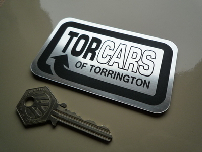Torcars of Torrington Laser Cut Self Adhesive Car Badge. 4".