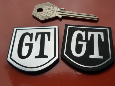Ford style GT Self Adhesive Car Badge. 1.5".