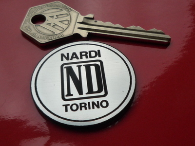 Nardi Torino Circular Laser Cut Self Adhesive Car Badge. 1.5