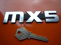 Mazda MX-5 Laser Cut Self Adhesive Car Badge. 4" or 5"