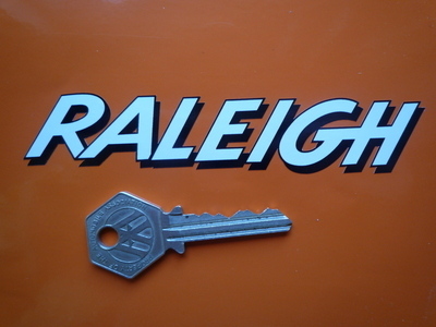 Raleigh Shaded Cut Text Stickers. 5