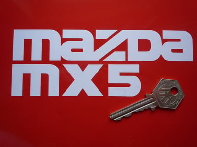 Mazda MX5 Cut Vinyl Sticker. 6".
