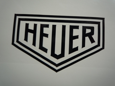 Heuer Plain Cut Vinyl Sticker - 8" or 10"