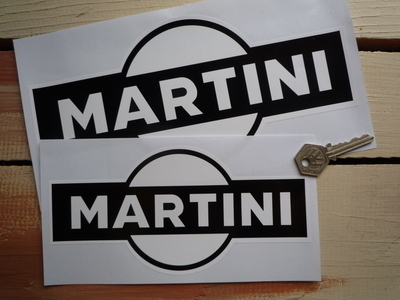 Martini Black & White Sticker. 8