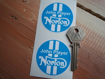 Norton John Player JPS Blue & White Stickers. 2