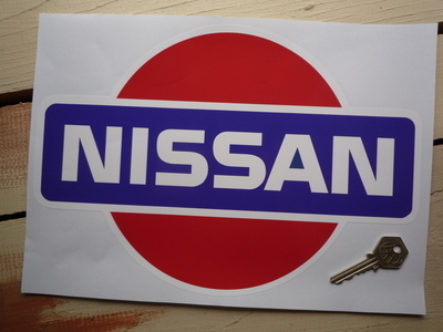 Nissan Coloured Logo Sticker. 12".