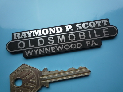 Oldsmobile Dealer Scott Wynnewood PA Self Adhesive Car Badge. 3.75