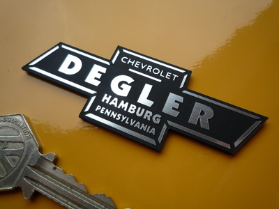 Chevrolet Degler Pennsylvania Dealer Self Adhesive Car Badge. 3