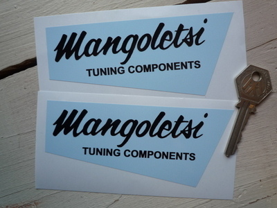 Mangoletsi Tuning Components Shaped Stickers. 5" Pair.