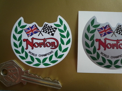 Norton World Champions Garland Stickers. 2.5