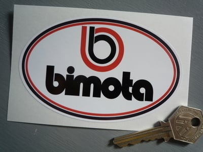 Bimota Motorcycles Oval Sticker. 4.5".