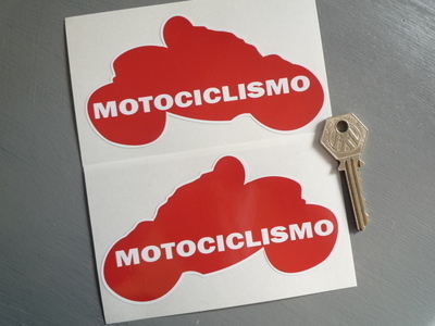 Motociclismo Handed Motorcycle Rider Stickers. 5