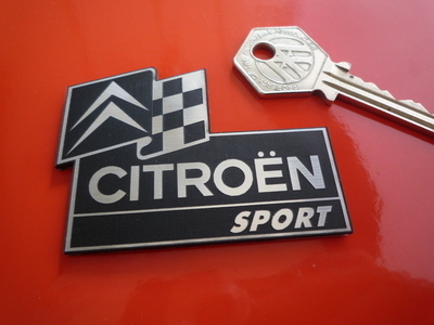 Citroen Sport Laser Cut Self Adhesive Car Badge. 2.5