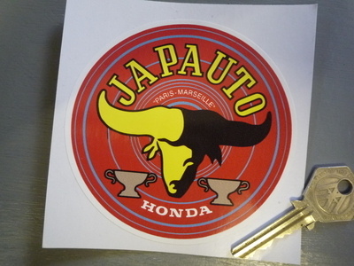 Japauto & Honda Circular Bulls-head Sticker. 4.