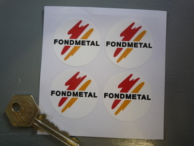 Fondmetal Wheels Stickers. Set of 4. 37mm.