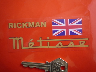 Rickman Metisse Clear Background Stickers - 4.5" or 5.75" Pair