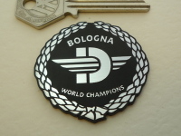 Ducati Bologna World Champions Garland Self Adhesive Bike Badge. 1.75"