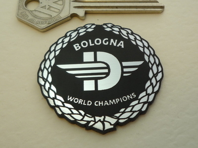 Ducati Bologna World Champions Garland Self Adhesive Bike Badge. 1.75