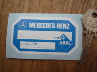 Mercedes Benz & Aral Service Sticker. 3".
