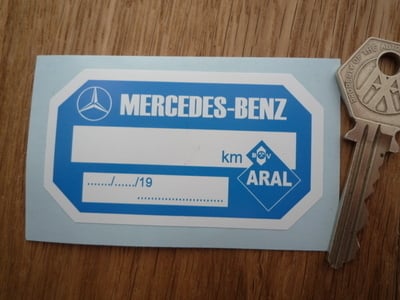 Mercedes Benz & Aral Service Sticker. 3