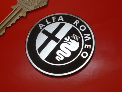 Alfa Romeo Logo Style Laser Cut Self Adhesive Car Badge. 1" or 2"