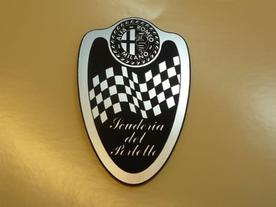 Alfa Romeo Suderia del Portello Shield Style Laser Cut Magnet. 2.75"