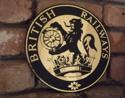 British Railways Circular Logo Garage Workshop Wall Plaque Sign. 8" or 11".