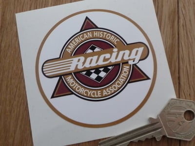 AHRMA American Historic Racing Motorcycle Association Sticker. 3".