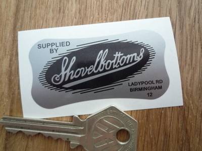 Shovelbottoms Birmingham Motorcycle Dealers Sticker. 2.5".