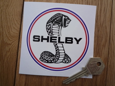 Shelby Circular Logo Sticker. 3.75".