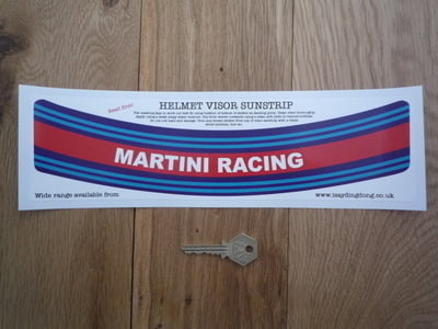 Martini Racing Helmet Visor Sunstrip Sticker. 12