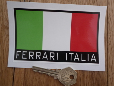Ferrari Italia Tricolore Sticker. 4.75".