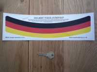 German Tricolore Germany Helmet Visor Sunstrip Sticker. 12".