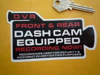 DVR Dash Cam Equipped Recording Warning Camera Shaped Sticker. 5