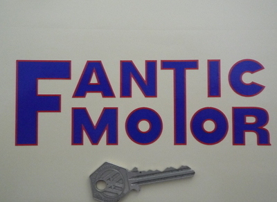 Fantic Motor Cut Text Sticker. 4" or 6".