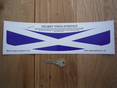 Scotland Saltire Flag Helmet Visor Sunstrip Sticker. 12
