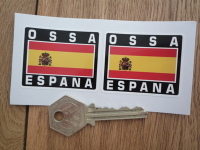 OSSA Espana Spanish Flag Style Stickers. 2