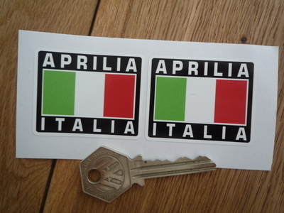 Aprilia Italia Tricolore Style Stickers. 2