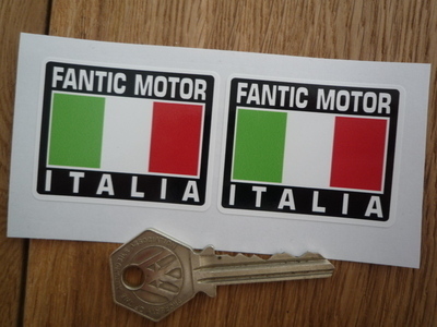 Fantic Motor Italia Tricolore Style Stickers. 2