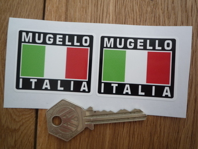 Mugello Italia Tricolore Style Stickers. 2