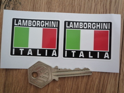 Lamborghini Italia Tricolore Style Stickers. 2