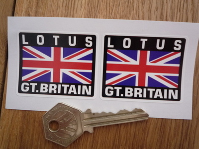Lotus Great Britain Union Jack Style Stickers. 2