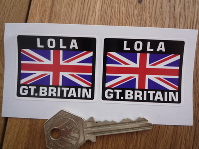 Lola Great Britain Union Jack Style Stickers. 2
