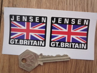 Jensen Great Britain Union Jack Style Stickers. 2